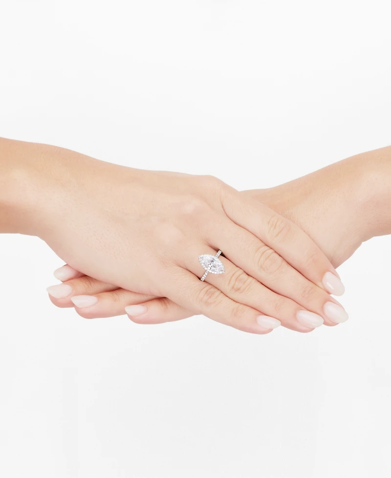 Grown With Love Igi Certified Lab Grown Diamond Marquise Halo Engagement Ring (2-1/2 ct. t.w.) in 14K White Gold