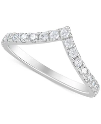Grown With Love Igi Certified Lab Chevron Band (1/2 ct. t.w.) 14k White or Yellow Gold