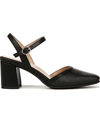 Naturalizer Wave Square Toe Ankle Strap Pumps