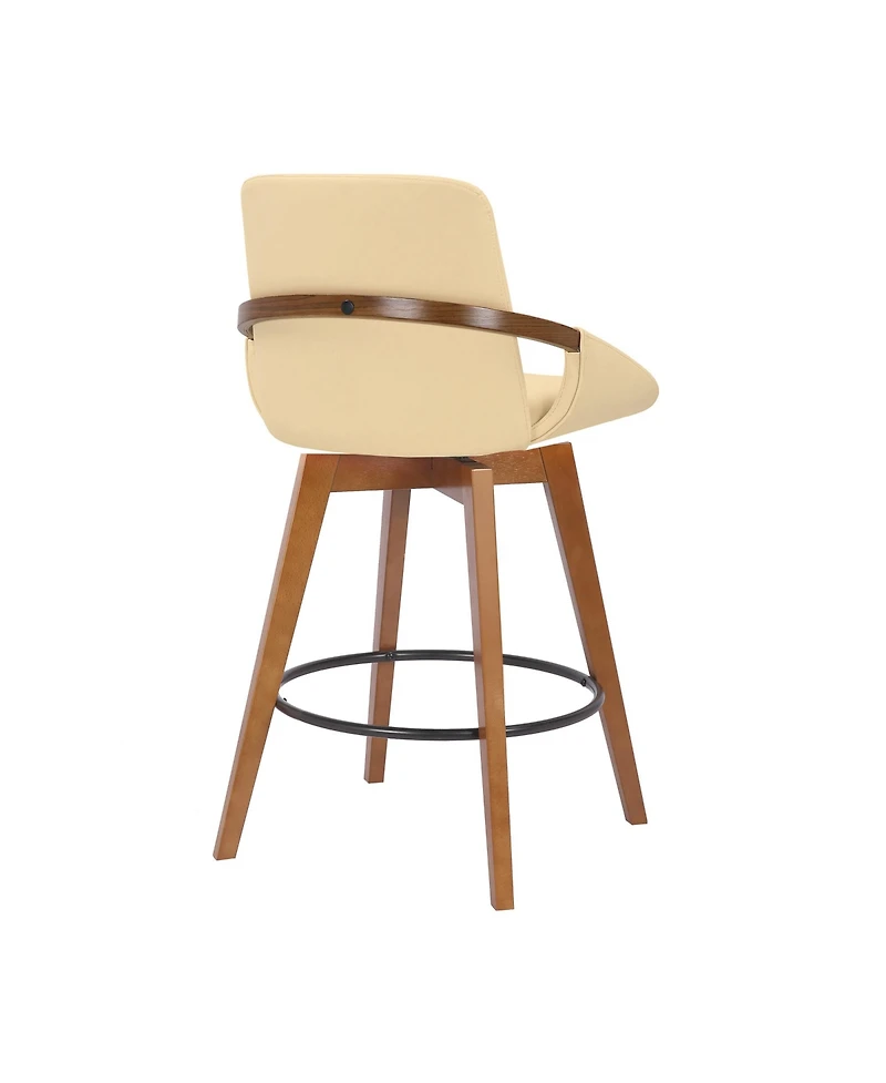 Baylor Swivel Wood Bar or Counter Height Stool
