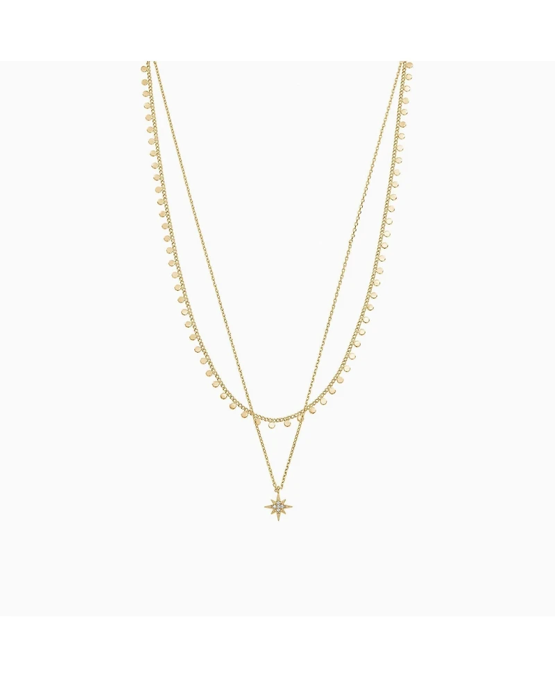 Star Pendant Two Layered Necklace – Celestial Charm, Perfect Summer Gift