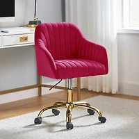 Velvet Home Office Desk Chair Height Adjustable