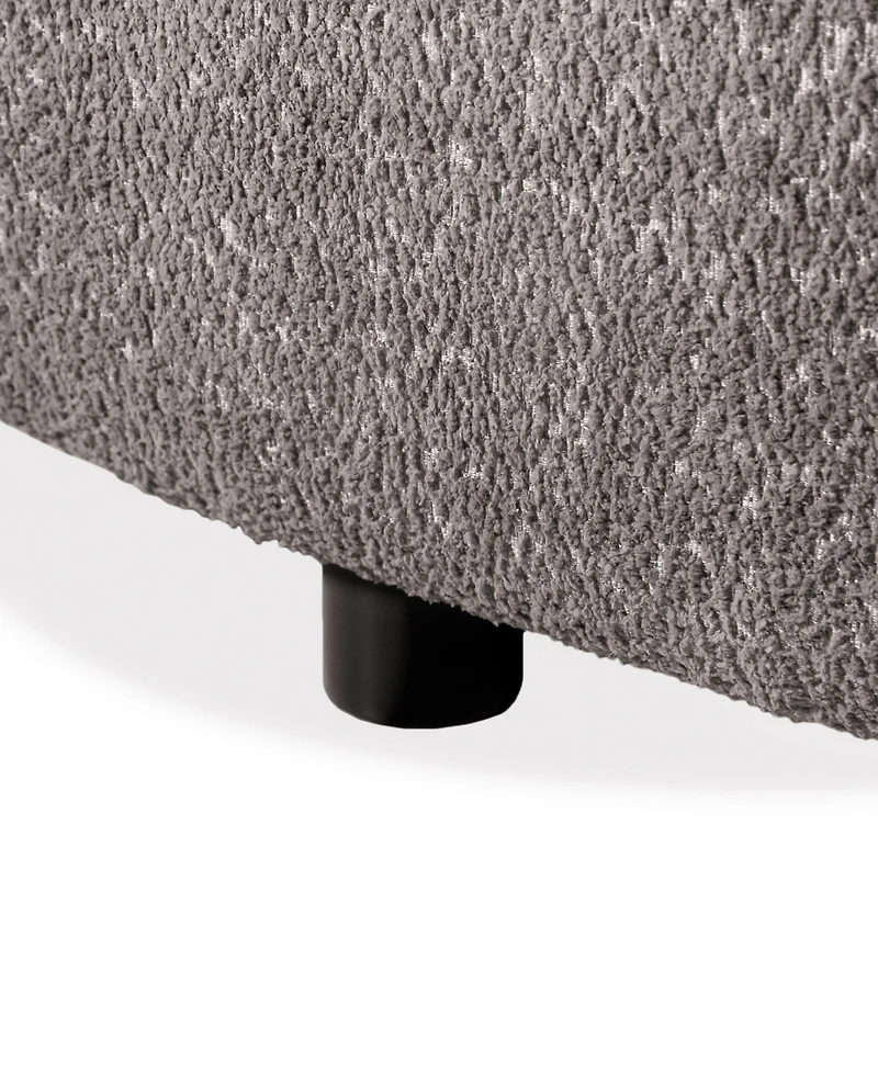 Isabella 82.5" Boucle Fabric Curved Sofa