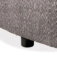 Isabella 82.5" Boucle Fabric Curved Sofa