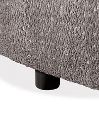 Isabella 63" Boucle Fabric Curved Loveseat