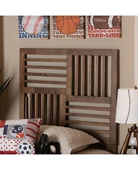 Baxton Studio Adler Modern and Contemporary Transitional Twin Size Finished Wood Headboard