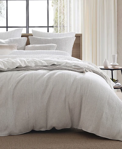 Dkny Pure Ribbed Jersey 3-Pc. Duvet Cover Set