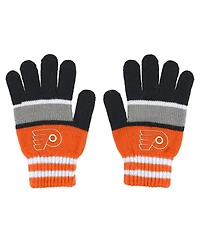 Women's Wear by Erin Andrews Philadelphia Flyers Stripe Glove and Scarf Set