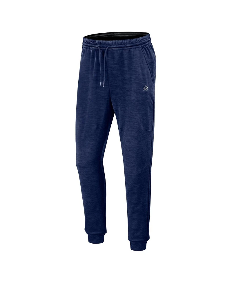 Men's Fanatics Heather Navy Colorado Avalanche Authentic Pro Fleece Sweatpants