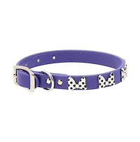Disney Pet Collar, Faux Leather Dog Minnie Mouse