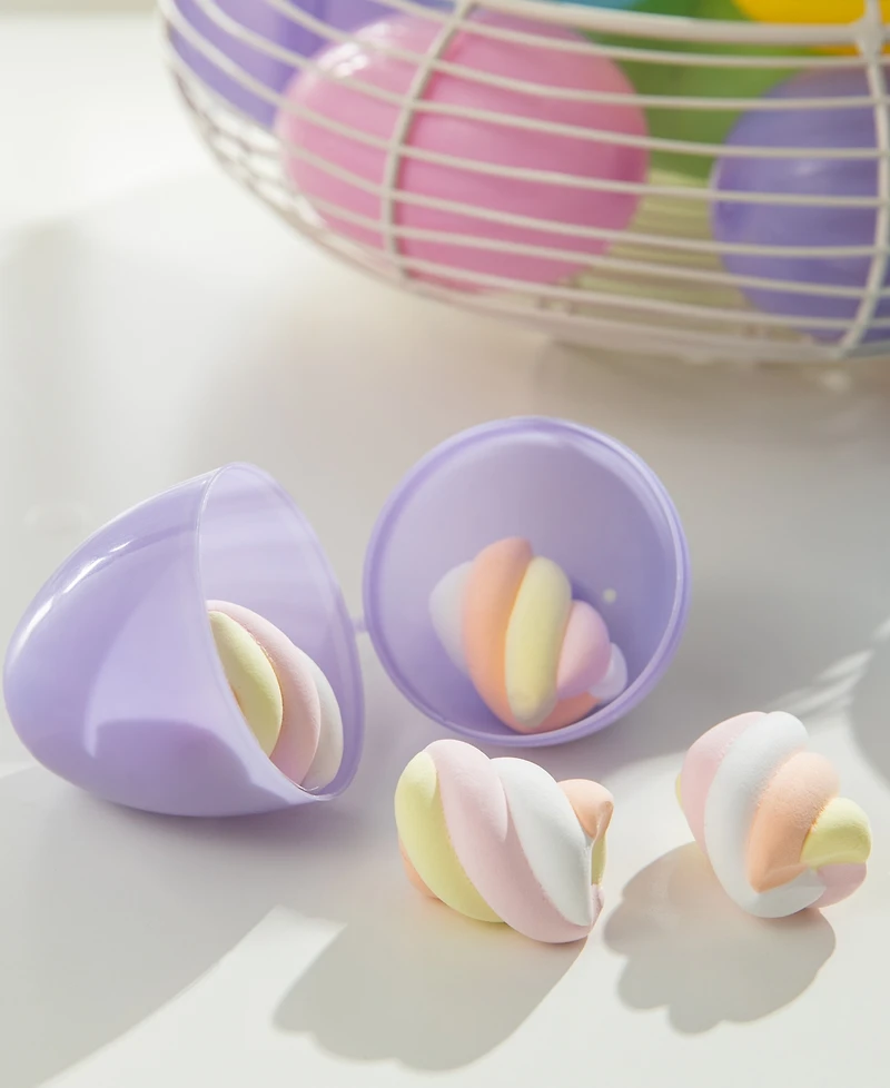 Glitzhome 60 Pack 3" H Easter Plastic Fillable Eggs in 6 Assorted Colors, 10 of Each