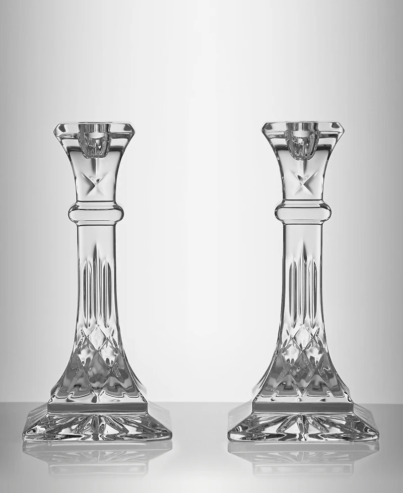 Lismore 8" Candlestick, Set of 2