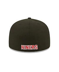 Men's New Era Black San Francisco 49ers Flawless 59FIFTY Fitted Hat