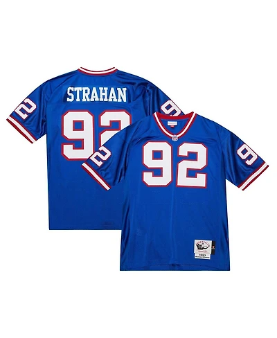 Men's Mitchell & Ness Michael Strahan Royal New York Giants 2004 Authentic Throwback Retired Player Jersey