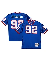 Men's Mitchell & Ness Michael Strahan Royal New York Giants 2004 Authentic Throwback Retired Player Jersey