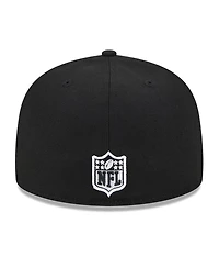 Men's New Era Black Green Bay Packers Main Patch 59FIFTY Fitted Hat