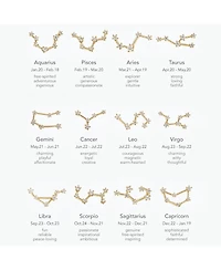 Constellation Necklace - 12 Zodiac Gold