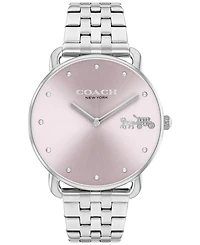 Coach Women's Elliot Silver-Tone Stainless Steel Bracelet Watch 36mm
