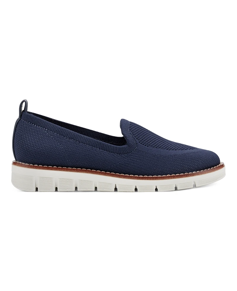 Easy Spirit Women's Valina Knit Easy-On Flat Loafers