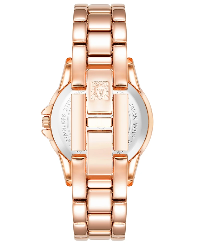 Anne Klein Women's Quartz Rose Gold-Tone Alloy Watch, 30mm