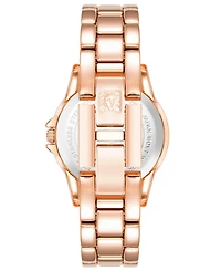 Anne Klein Women's Quartz Rose Gold-Tone Alloy Watch, 30mm