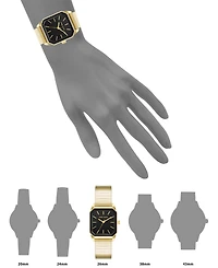 Anne Klein Women's Quartz Gold-Tone Stainless Steel Watch, 26mm