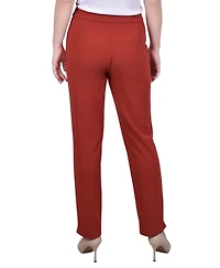 Ny Collection Women's Scuba Crepe Ankle Pants