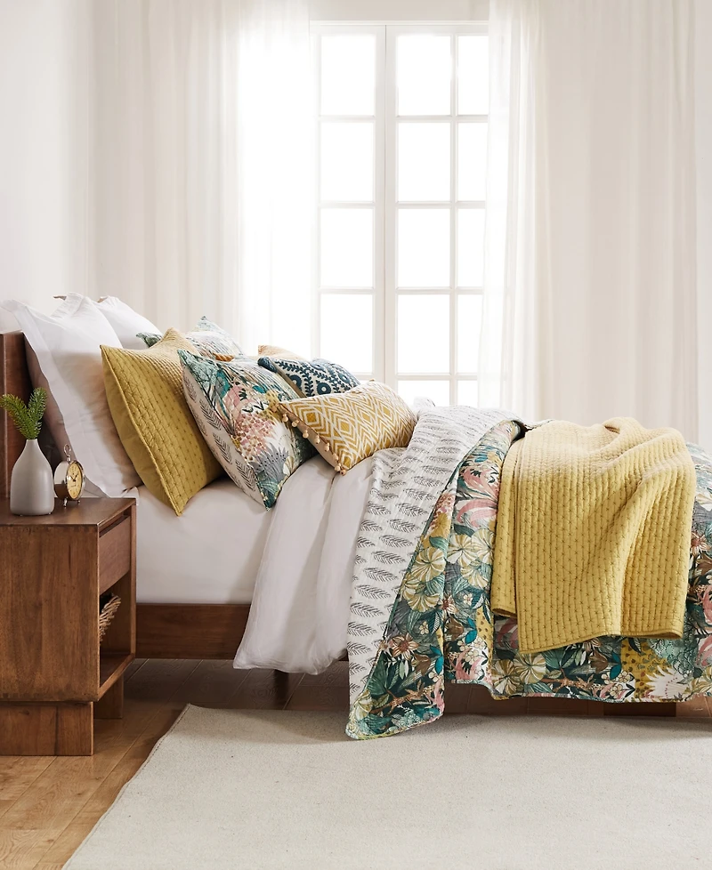 Levtex Cross Stitch Stitching 2-Pc. Quilt Set, Twin/Twin Xl