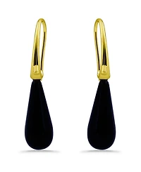 Macy's 14K Gold Plated Multi Genuine Stone Teardrop Earrings