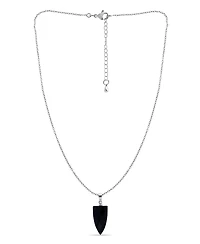 Macy's Silver Plated Multi Genuine Stone Pendant Necklace