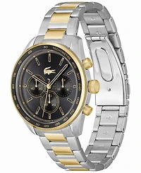 Lacoste Men's Boston Chronograph Two-Tone Stainless Steel Bracelet Watch 42mm