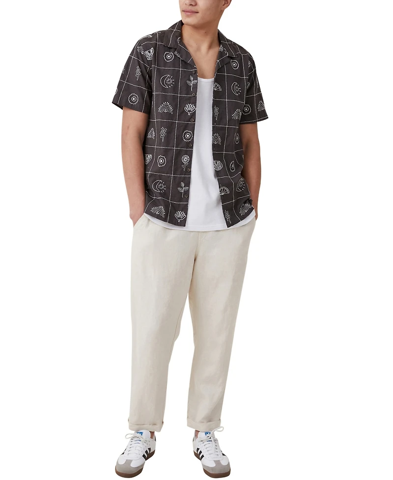 Cotton On Men's Cabana Short Sleeve Shirt