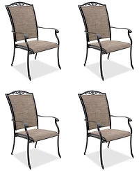 Wythburn Mix and Match Filigree Sling Outdoor Dining Chairs, Set of 4, Created for Macy's