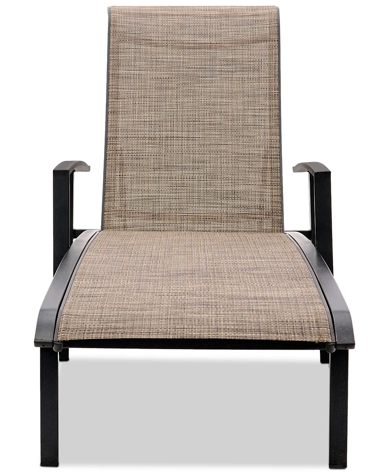 Wythburn Mix and Match Sleek Sling Outdoor Chaise Lounge, Created for Macy's