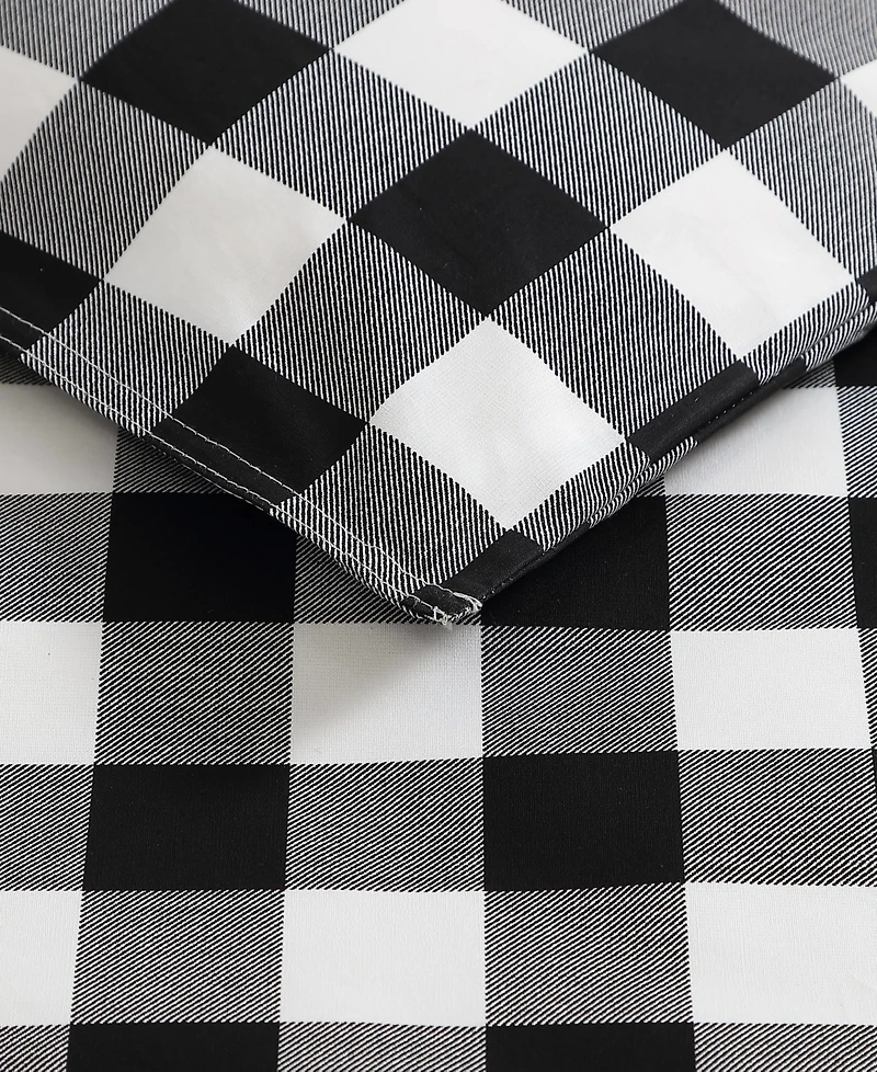 Eddie Bauer Mountain Plaid Cotton Reversible 2 Piece Duvet Cover Set, Twin
