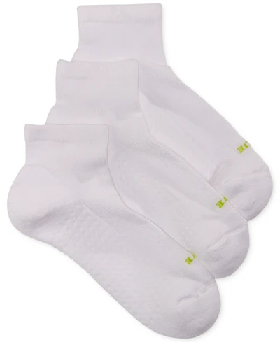 Hue Women's Air Cushion Quarter Top Socks 3 Pack