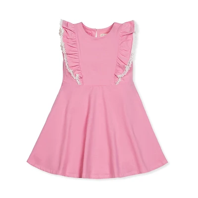 Hope & Henry Girls' Sleeveless Knit Pinafore Dress, Infant