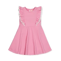 Hope & Henry Girls' Sleeveless Knit Pinafore Dress