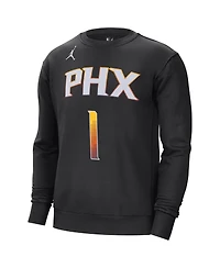 Men's Jordan Devin Booker Black Phoenix Suns Statement Name and Number Pullover Sweatshirt