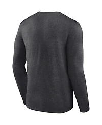 Men's Fanatics Charcoal New England Patriots Long Sleeve T-shirt