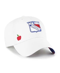 Women's '47 Brand White New York Rangers Confetti Clean Up Adjustable Hat