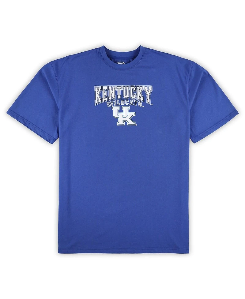 Men's Profile Royal Distressed Kentucky Wildcats Big and Tall 2-Pack T-shirt Flannel Pants Set