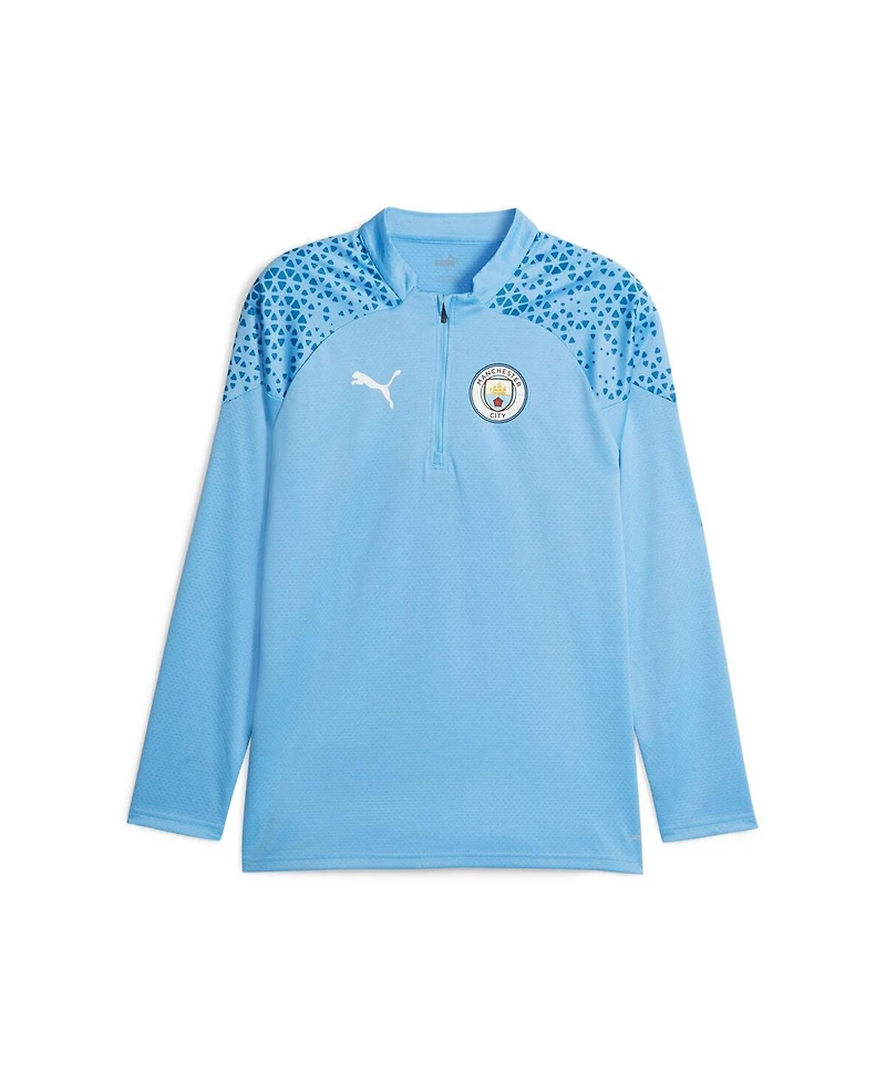 Men's Puma Sky Blue Manchester City 2023/24 Quarter-Zip Training Top