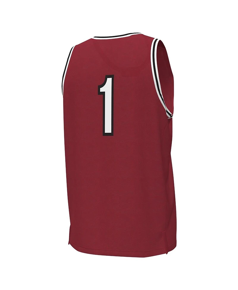Men's Under Armour #1 Garnet South Carolina Gamecocks Replica Basketball Jersey