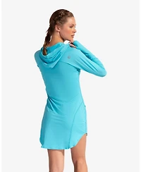 Women's Upf 50+ Sun Protection Hoodie Dress