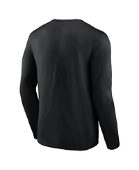 Men's Fanatics Black Washington Huskies Campus Long Sleeve T-shirt