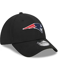 Men's New Era Black England Patriots Main 39THIRTY Flex Hat