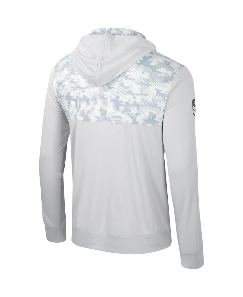 Men's Colosseum Gray Alabama Crimson Tide Oht Military-Inspired Appreciation Long Sleeve Hoodie T-shirt