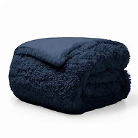 Bare Home Shaggy Faux Fur Duvet Cover