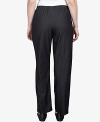 Alfred Dunner Classics Denim Pull-On Straight-Leg Pants